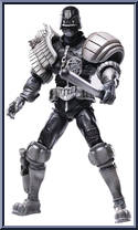 Judge Dredd (Black & White) from 2000 AD - Basic Series manufactured by Hiya Toys [Loose]