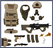 Desert Gear Pack (Female) from Action Force - Series 3 manufactured by Valaverse [Loose]