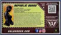 Special Ops (Republic Guard) (Female) from Action Force - Series 3 manufactured by Valaverse [Back]