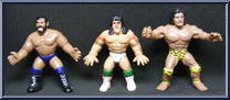 Hacksaw Jim Duggan / Ultimate Warrior  / Jimmy 'Superfly' Snuka from Action Wrestlers - Basic Series manufactured by Justen Products [Loose]