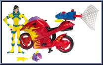 Ira Kane's Mutant Catcher Fighter Cycle from Alienators:  Evolution Continues - Vehicles manufactured by Bandai [Loose]