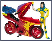 Ira Kane's Mutant Catcher Fighter Cycle from Alienators:  Evolution Continues - Vehicles manufactured by Bandai [Loose]