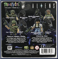 Rescue Mission Ripley / Attacking Alien from Alien - Minimates - TRU - Wave 1 manufactured by Diamond Select [Back]