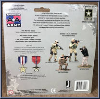 Major Jason Amerine from America's Army - Basic Series manufactured by Jazwares [Back]