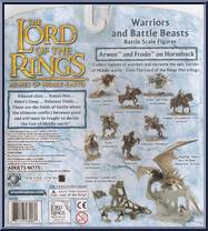 Arwen and Frodo on Horseback from Armies of Middle Earth - Warriors and Battle Beasts - Wave 4 manufactured by Play Along [Back]