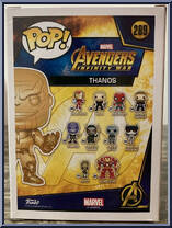 Thanos (Gauntlet) (Yellow Chrome) from Avengers - Avengers Infinity War Pop! manufactured by Funko [Back]