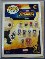 Thor (Glows in the Dark) from Avengers - Avengers Infinity War Pop! manufactured by Funko [Back]