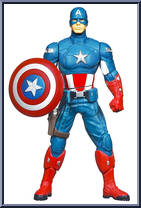 Captain America (Shield Spinning) from Avengers - Mighty Battlers manufactured by Hasbro [Loose]