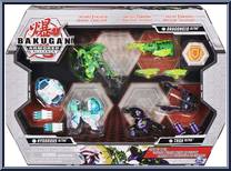 Ventus Dragonoid Ultra / Darkus Trox Ultra / Haos Hydorous from Bakugan - Armored Alliance - Gear Up Packs manufactured by Spinmaster [Front]