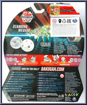 Diamond Webam from Bakugan - Battle Planet - Starter Pack manufactured by Spinmaster [Back]
