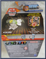 Ventus Diamond Falcron from Bakugan - Geogan Rising - Core manufactured by Spinmaster [Back]