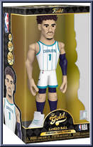 Lamelo Ball (Hornets) (White Jersey) from Basketball - Vinyl Gold - 12" Scale manufactured by Funko [Front]