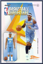 Carmelo Anthony (Nuggets) from Basketball Superstars - Hardwood Classics manufactured by Super7 [Front]