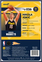 Nikola Jokic (Nuggets) from Basketball Superstars - Basic Series manufactured by Super7 [Back]