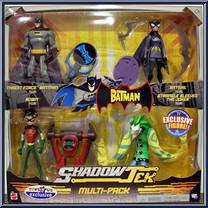4 Pk: Joker, Batgirl, Batman, Robin from Batman - Shadow-Tek - Multi-Pack manufactured by Mattel [Front]
