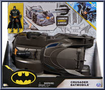 Crusader Batmobile + Batman from Batman - Basic Series manufactured by Spinmaster [Front]