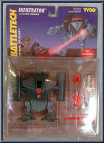 Infiltrator (with Adam Steiner) from Battletech - Carded manufactured by Tyco [Front]