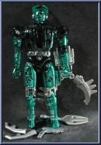 Green Hunter Beetleborg (Pinching Claw) from Beetleborgs - Action Features manufactured by Bandai [Loose]