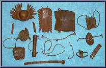 Chief Cherokee - Jefe Indio (Rust, Blue Ties) from Best of the West - Int'l Mexico Variations manufactured by Marx [Loose]