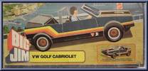 VW Golf Convertible (Blue) from Big Jim - Spy Vehicles manufactured by Mattel [Front]