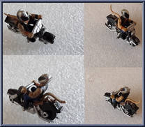 #1 Throttle from Biker Mice From Mars - Micro Machines manufactured by Galoob [Loose]