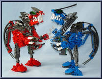 Cahdok and Gahdok from Bionicle - 2002 manufactured by Lego [Loose]