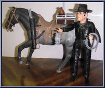 Outlaw & Horse from Bonanza - Basic Series manufactured by American Character [Loose]
