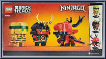 Golden Lloyd #148 / Nya Samurai X #146 / Firstbourne Dragon #147 from BrickHeadz - Ninjago Legacy manufactured by Lego [Back]