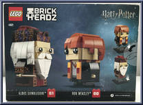 Ron Weasley #60 / Albus Dumbledore #61 from BrickHeadz - Harry Potter manufactured by Lego [Back]