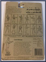Cool Breeze from Bronze Bombers - P.S.B. Enemy manufactured by Olmec Toys [Back]
