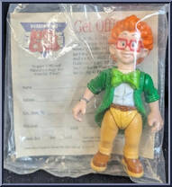 I/Q Kid (Red Glasses) from Burger King - Basic Series manufactured by Burger King [Back]