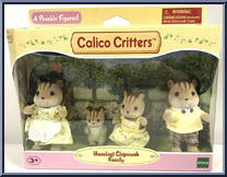 Hazelnut Chipmunk Family from Calico Critters - Basic Series manufactured by Epoch [Front]