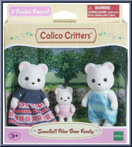 Snowfluff Polar Bear Family from Calico Critters - Basic Series manufactured by Epoch [Front]