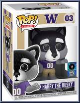 Harry the Husky (University of Washington) from College - Pop! Vinyl Figures manufactured by Funko [Front]