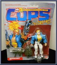 Berserko from C.O.P.S. N Crooks - Series 1 - Crooks manufactured by Hasbro [Front]