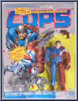 Officer Bowzer and Blitz from C.O.P.S. N Crooks - Series 1 - C.O.P.S. manufactured by Hasbro [Front]