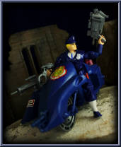 Cops Cycle (Blue Streak) from C.O.P.S. N Crooks - Vehicles manufactured by Hasbro [Loose]