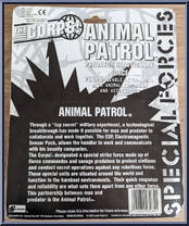 Bengala (Snake & Cheetah) from Corps! - Animal Patrol manufactured by Lanard Toys [Back]