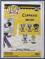 King Dice from Cuphead - Pop! Vinyl Figures manufactured by Funko [Back]