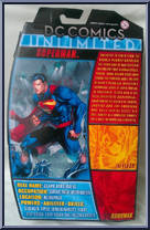 Superman from DC Comics Unlimited - Wave 1 manufactured by Mattel [Back]