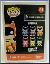 Batman (Orange) from DC Super Heroes - Pop! Vinyl Figures manufactured by Funko [Back]