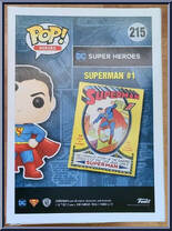 Superman #1 from DC Super Heroes - Pop! Vinyl Figures manufactured by Funko [Back]
