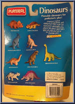 Apatosaurus from Definitely Dinosaurs - Carded - 1996 manufactured by Playskool [Back]