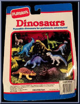 Leptoceratops from Definitely Dinosaurs - Carded - 1991 manufactured by Playskool [Back]