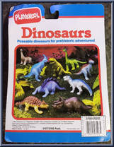 Stegosaurus from Definitely Dinosaurs - Carded - 1991 manufactured by Playskool [Back]