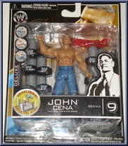 John Cena from Deluxe Build N' Brawl - Series 9 manufactured by Jakks Pacific [Front]