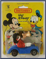 Goofy (Blue Car) from Disney - Die-Cast manufactured by Matchbox [Front]