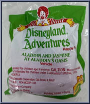 Aladdin and Jasmine at Aladdin's Oasis from Disney - Disneyland Adventures manufactured by McDonald's [Front]