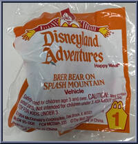 Brer Bear on Splash Mountain from Disney - Disneyland Adventures manufactured by McDonald's [Front]