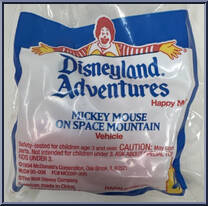 Mickey Mouse on Space Mountain from Disney - Disneyland Adventures manufactured by McDonald's [Front]